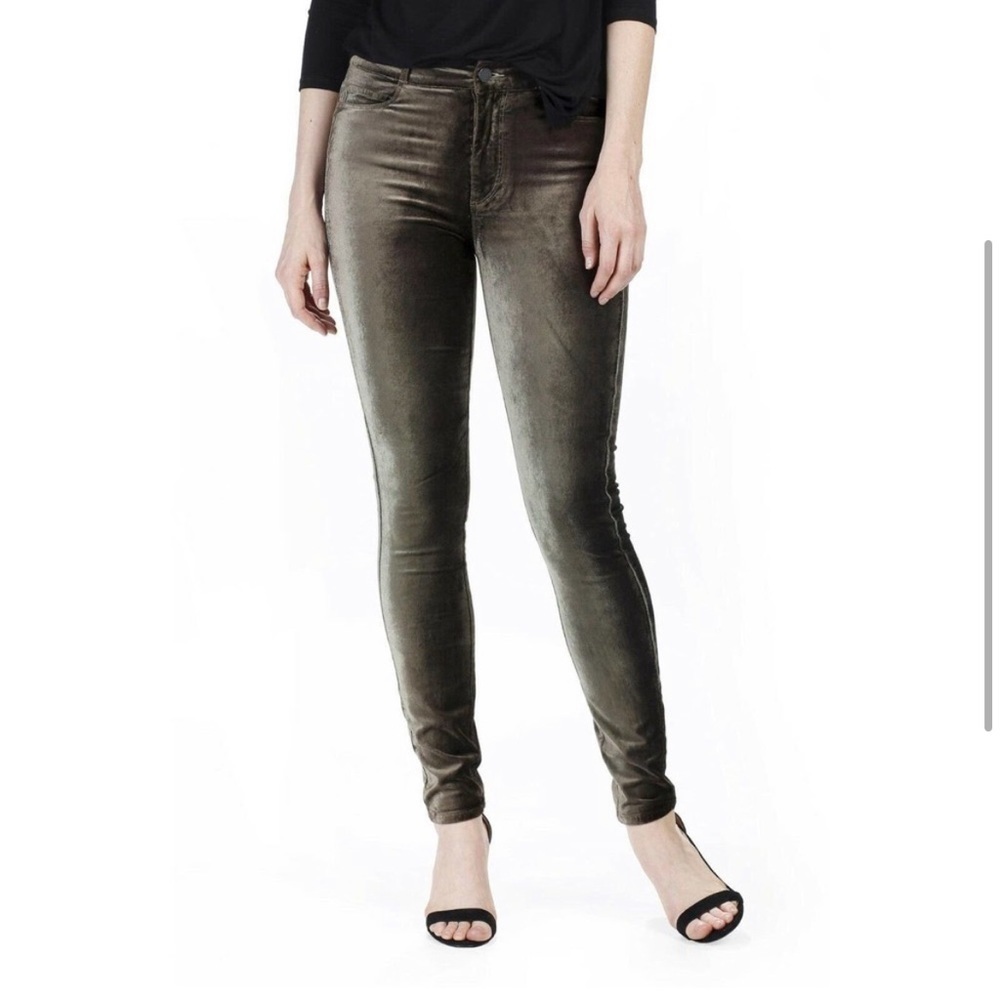 PAIGE Womens Deep Juniper HUXTON Velvet Ultra Skinny Jeans 27